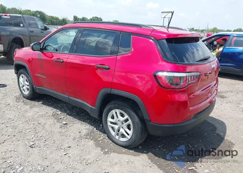 2018 Jeep Compass Sport Fwd z USA, uszkodzony, nr VIN 3C4NJCAB6JT487634